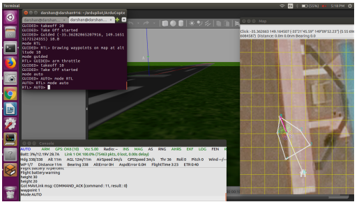 Mission Planning using SITL-Gazebo Interface